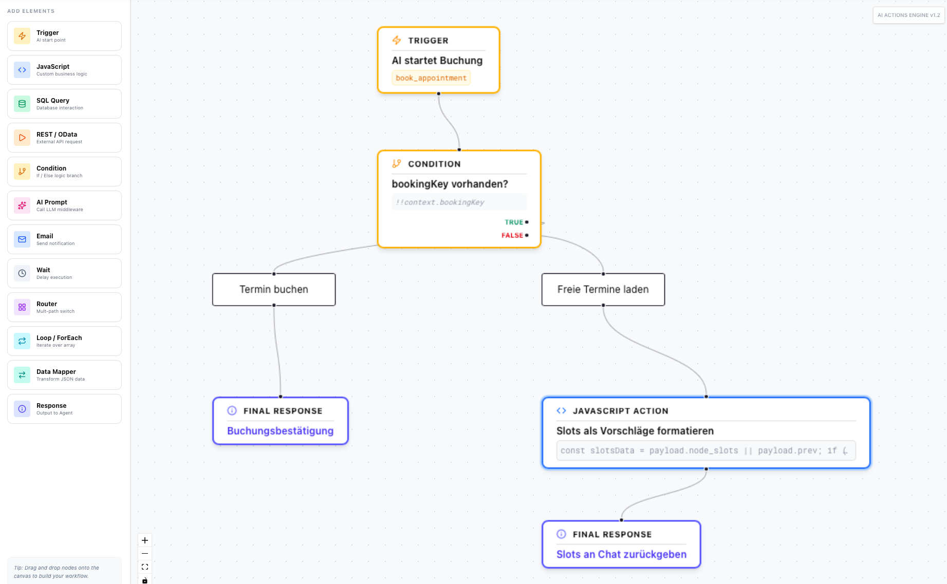 Rational AI Actions Builder
