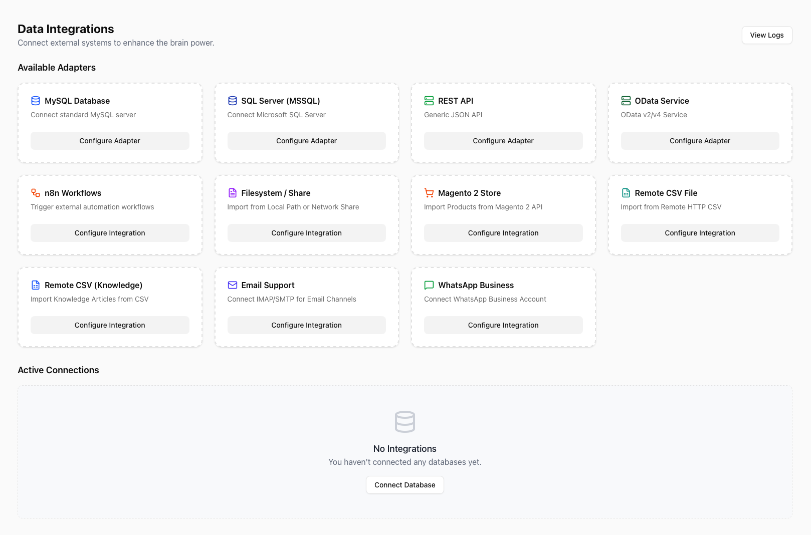 Rational AI Daten-Integrationen