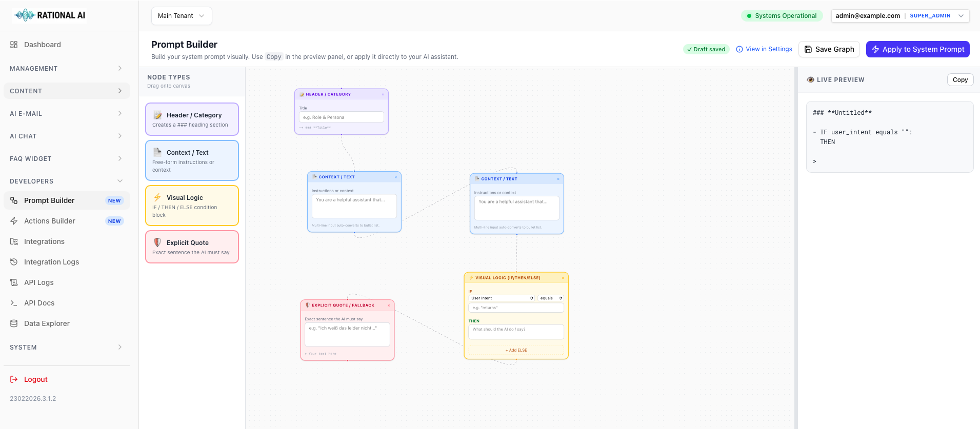 Rational AI Prompt Builder