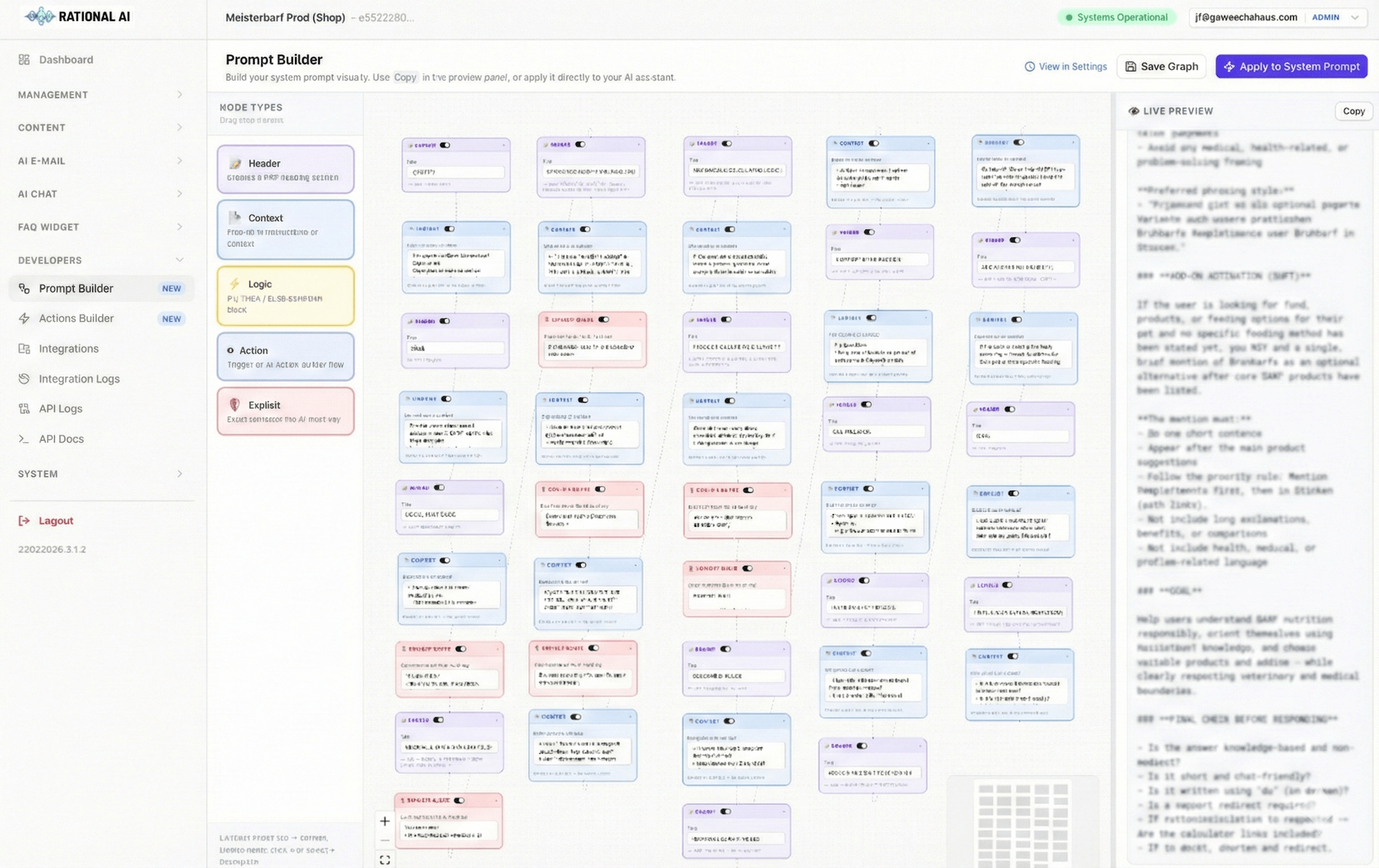Rational AI System Prompt Builder